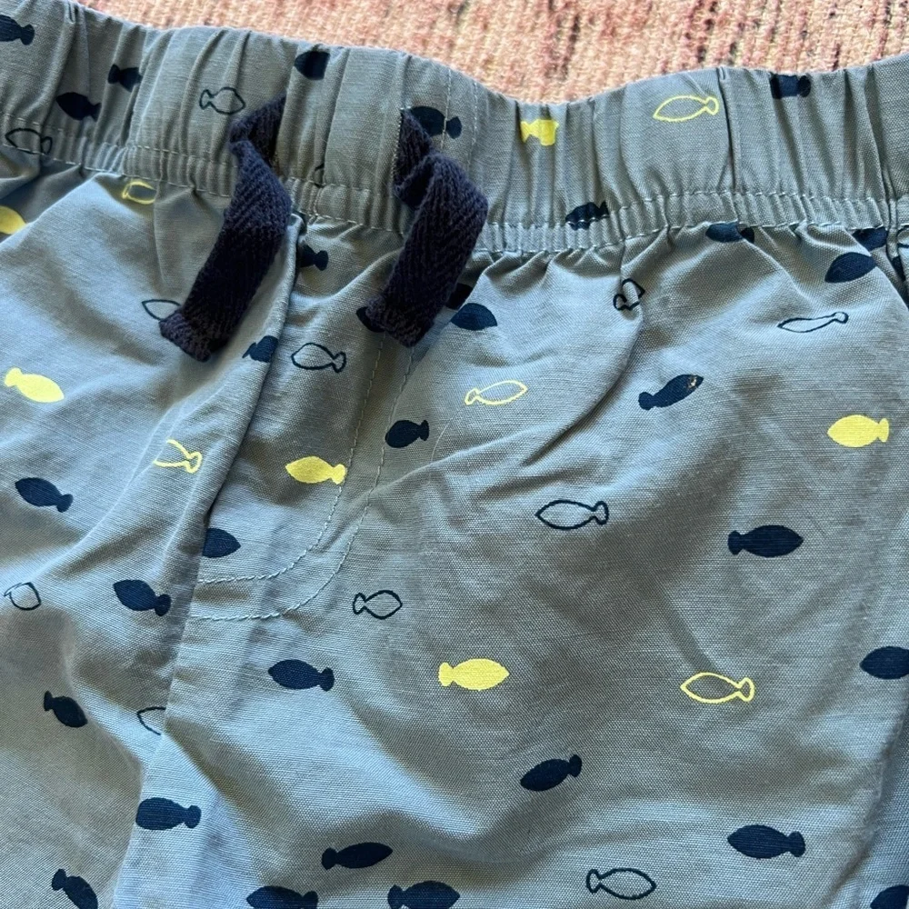 Cherokee Blue Marine Print Casual Shorts